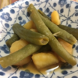 じゃがいもといんげんの煮物♪